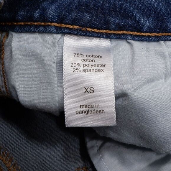 Maurices Super High Rise Jegging XS Womens Distress Button Fly Blue 25x25.5 - Picture 6 of 10
